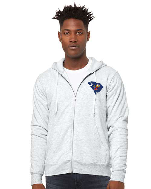 Embroidered SOUTH CAROLINA Unisex Sponge Fleece Full-Zip Hoodie Sweatshirt