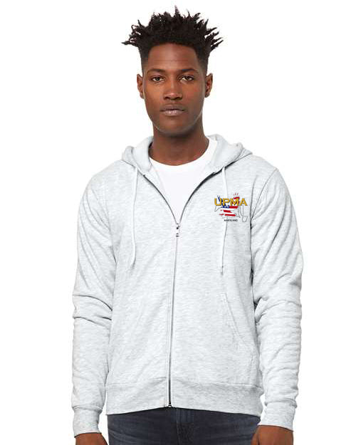 Embroidered MARYLAND Unisex Sponge Fleece Full-Zip Hoodie Sweatshirt