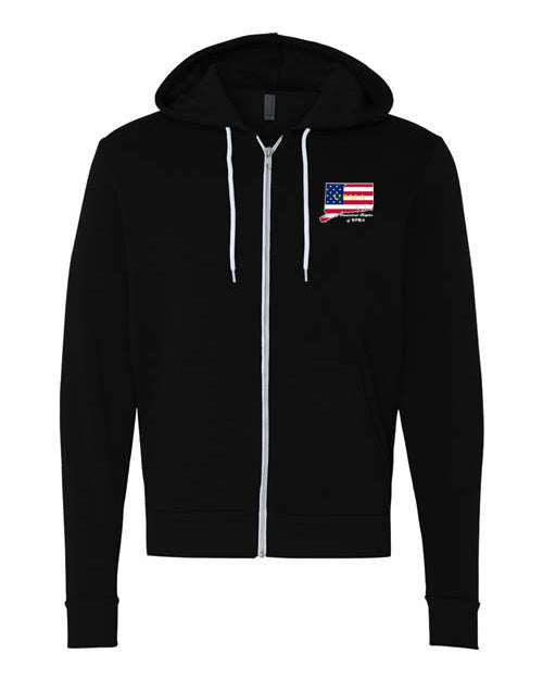 Embroidered CONNECTICUT  Unisex Sponge Fleece Full-Zip Hoodie Sweatshirt