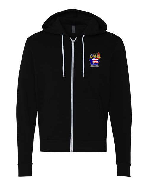 Embroidered IOWA  Unisex Sponge Fleece Full-Zip Hoodie Sweatshirt