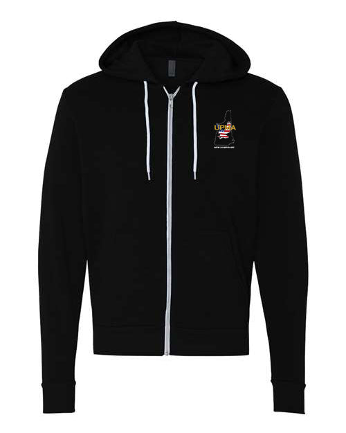 Embroidered NEW HAMPSHIRE Unisex Sponge Fleece Full-Zip Hoodie Sweatshirt