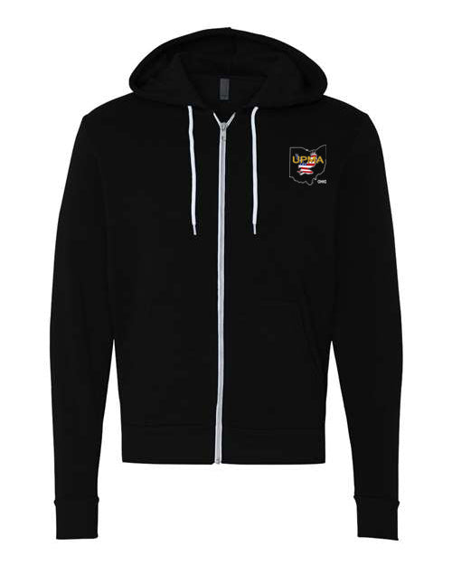 Embroidered OHIO Unisex Sponge Fleece Full-Zip Hoodie Sweatshirt