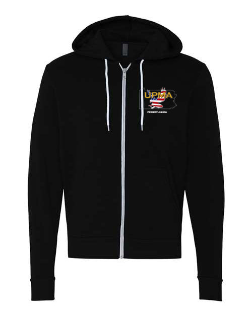 Embroidered PENNSYLVANIA Unisex Sponge Fleece Full-Zip Hoodie Sweatshirt