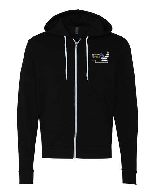 Embroidered NEBRASKA Unisex Sponge Fleece Full-Zip Hoodie Sweatshirt