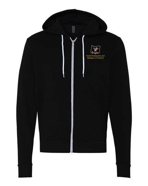 Embroidered OREGON Unisex Sponge Fleece Full-Zip Hoodie Sweatshirt