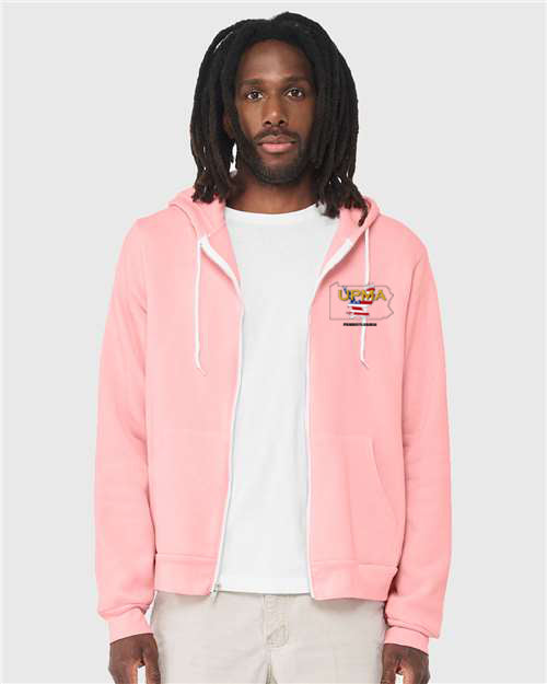 Embroidered PENNSYLVANIA Unisex Sponge Fleece Full-Zip Hoodie Sweatshirt