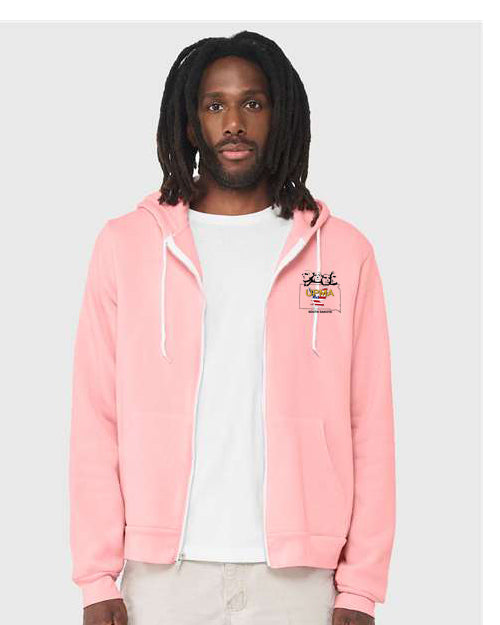 Embroidered SOUTH DAKOTA Unisex Sponge Fleece Full-Zip Hoodie Sweatshirt