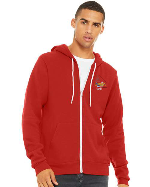 Embroidered VIRGINIA Unisex Sponge Fleece Full-Zip Hoodie Sweatshirt