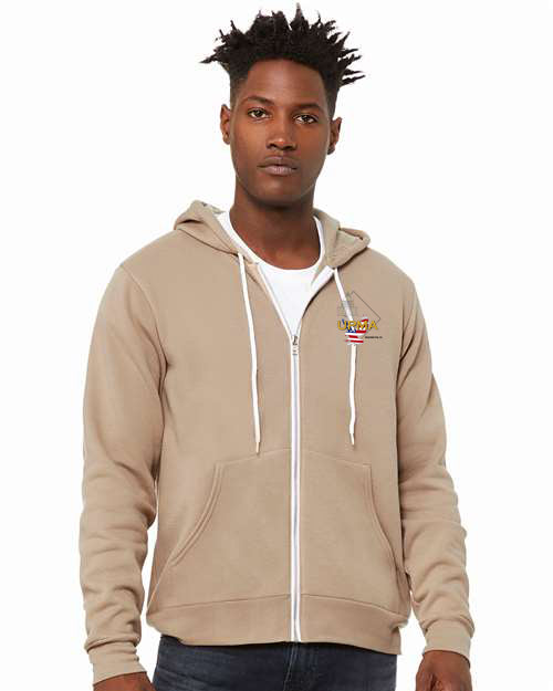 Embroidered WASHINGTON DC  Unisex Sponge Fleece Full-Zip Hoodie Sweatshirt