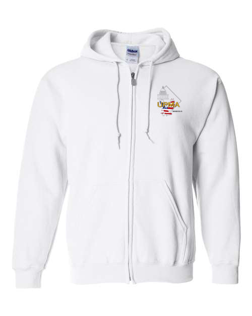 Embroidered WASHINGTON DC  Unisex Sponge Fleece Full-Zip Hoodie Sweatshirt