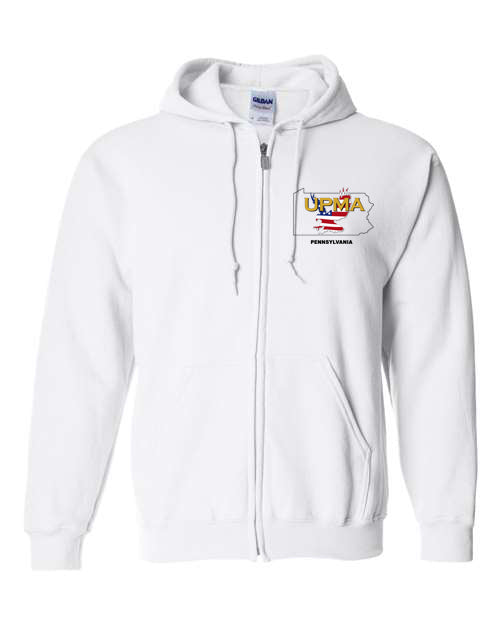 Embroidered PENNSYLVANIA Unisex Sponge Fleece Full-Zip Hoodie Sweatshirt