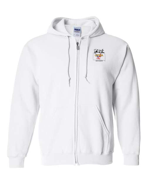 Embroidered SOUTH DAKOTA Unisex Sponge Fleece Full-Zip Hoodie Sweatshirt
