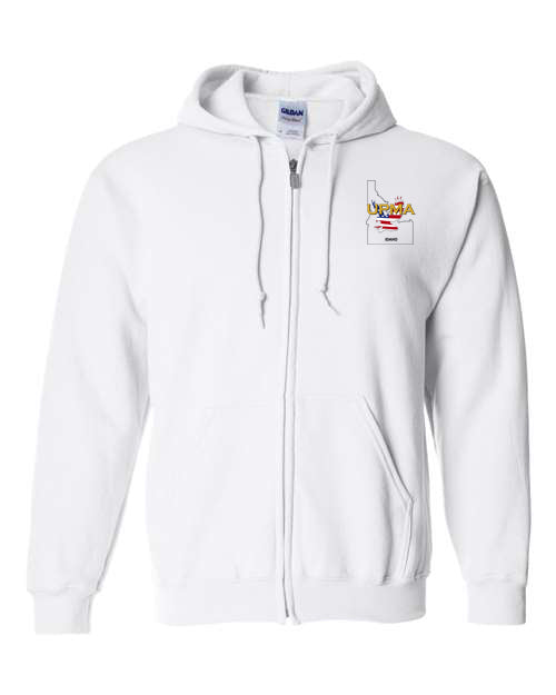 Embroidered IDAHO Unisex Sponge Fleece Full-Zip Hoodie Sweatshirt