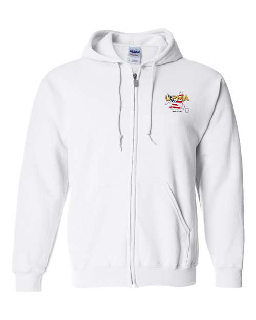 Embroidered MARYLAND Unisex Sponge Fleece Full-Zip Hoodie Sweatshirt