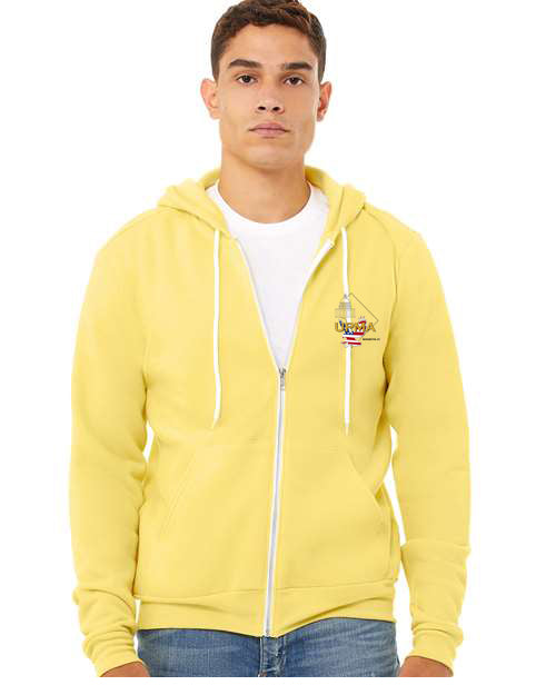 Embroidered WASHINGTON DC  Unisex Sponge Fleece Full-Zip Hoodie Sweatshirt