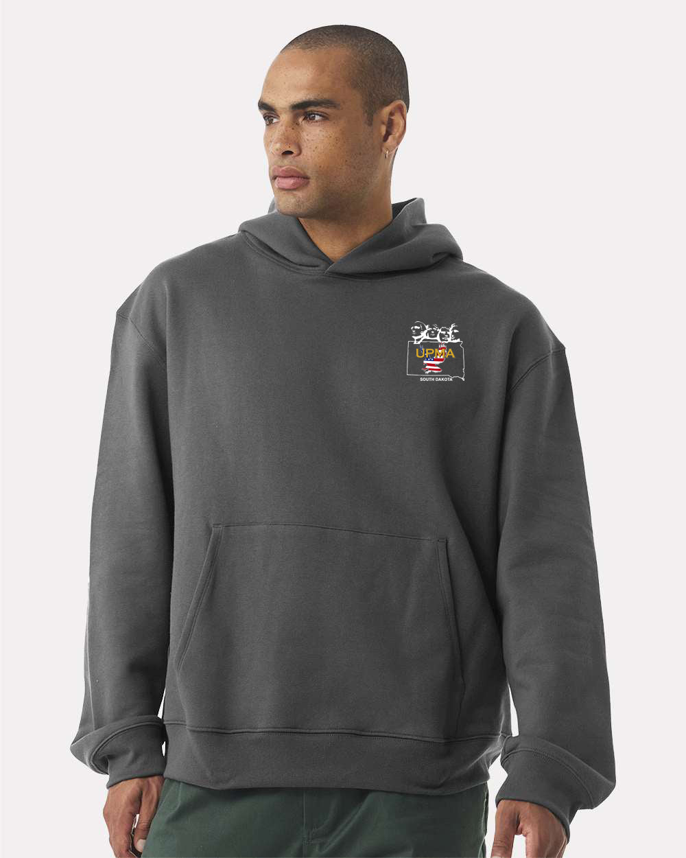 Embroidered SOUTH DAKOTA State Logo Unisex 10 oz. Heavyweight Hoodie Sweatshirt
