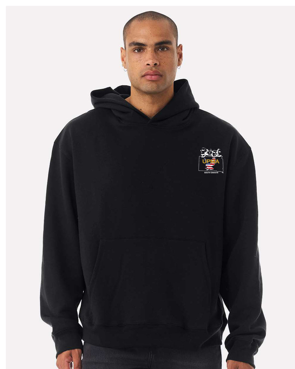 Embroidered SOUTH DAKOTA State Logo Unisex 10 oz. Heavyweight Hoodie Sweatshirt