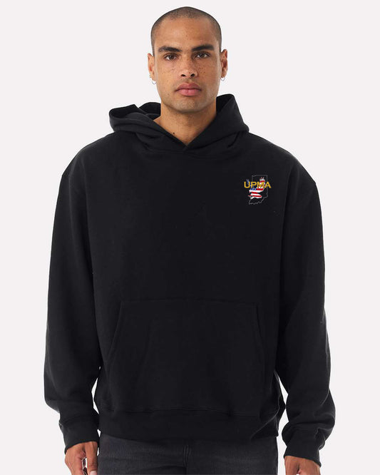 Embroidered INDIANA State Logo Unisex 10 oz. Heavyweight Hoodie Sweatshirt