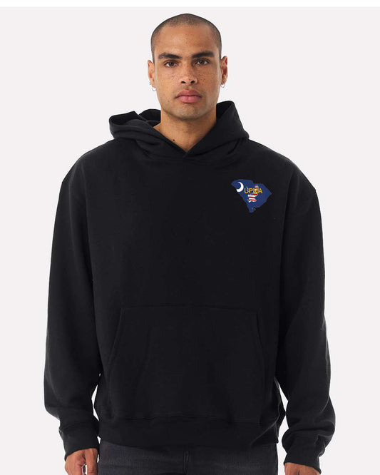 Embroidered SOUTH CAROLINA State Logo Unisex 10 oz. Heavyweight Hoodie Sweatshirt
