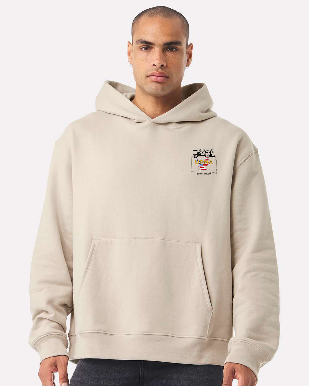 Embroidered SOUTH DAKOTA State Logo Unisex 10 oz. Heavyweight Hoodie Sweatshirt