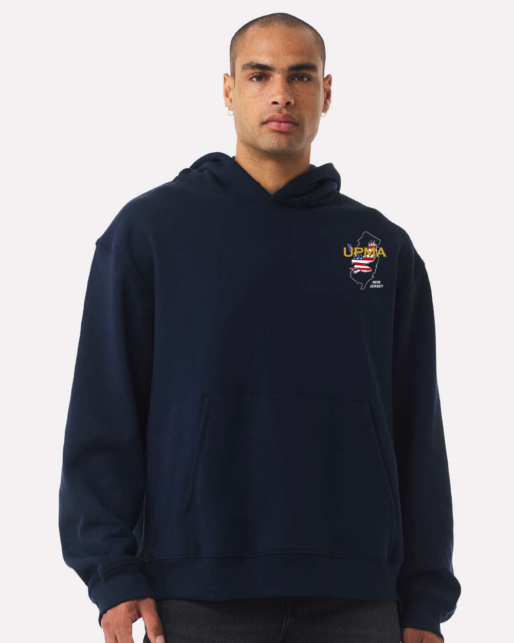 Embroidered NEW JERSEY State Logo Unisex 10 oz. Heavyweight Hoodie Sweatshirt