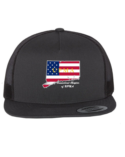 CONNECTICUT Logo  Embroidered Retro Trucker Cap