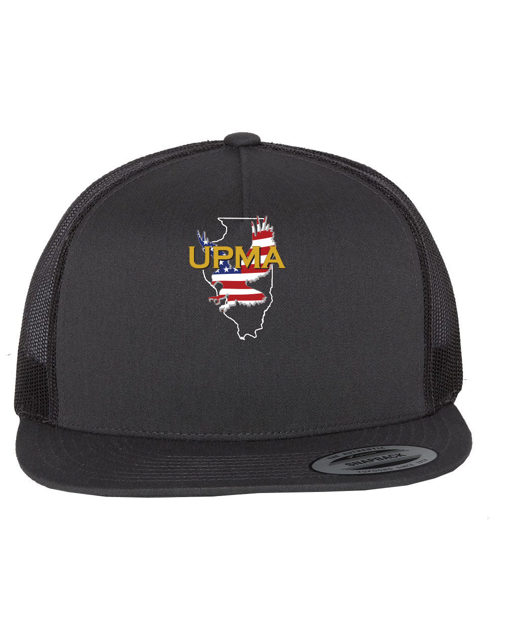 ILLINOIS Logo  Embroidered Retro Trucker Cap