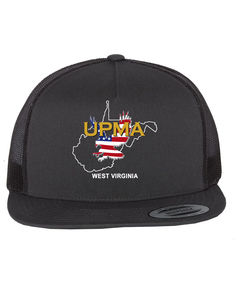 WEST VIRGINIA Logo  Embroidered Retro Trucker Cap