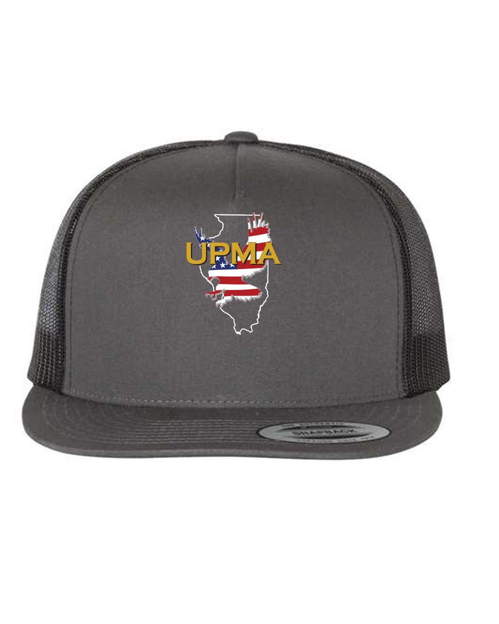 ILLINOIS Logo  Embroidered Retro Trucker Cap