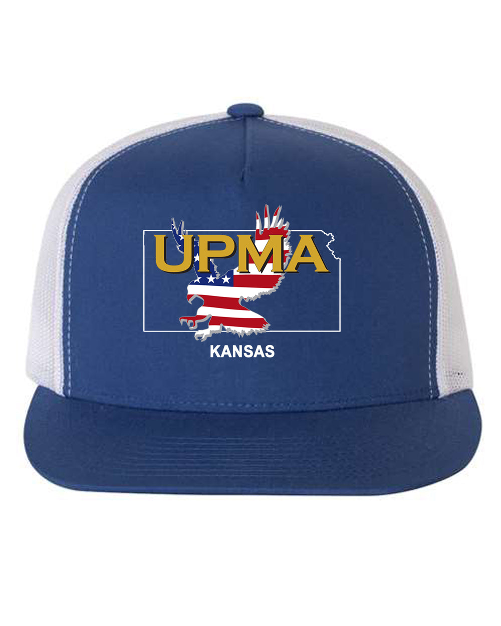 KANSAS Logo  Embroidered Retro Trucker Cap