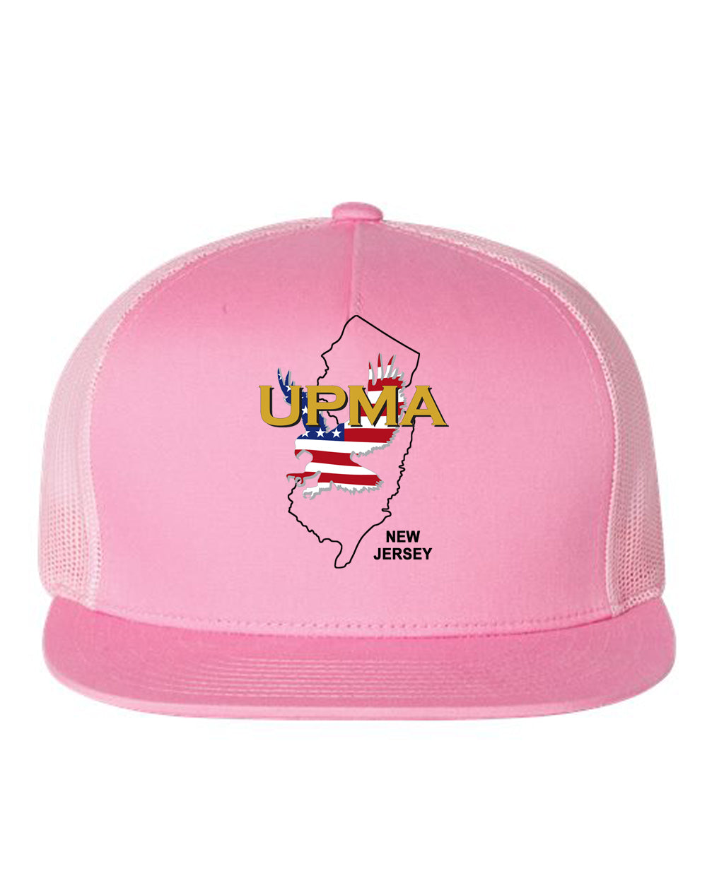 NEW JERSEY Logo  Embroidered Retro Trucker Cap