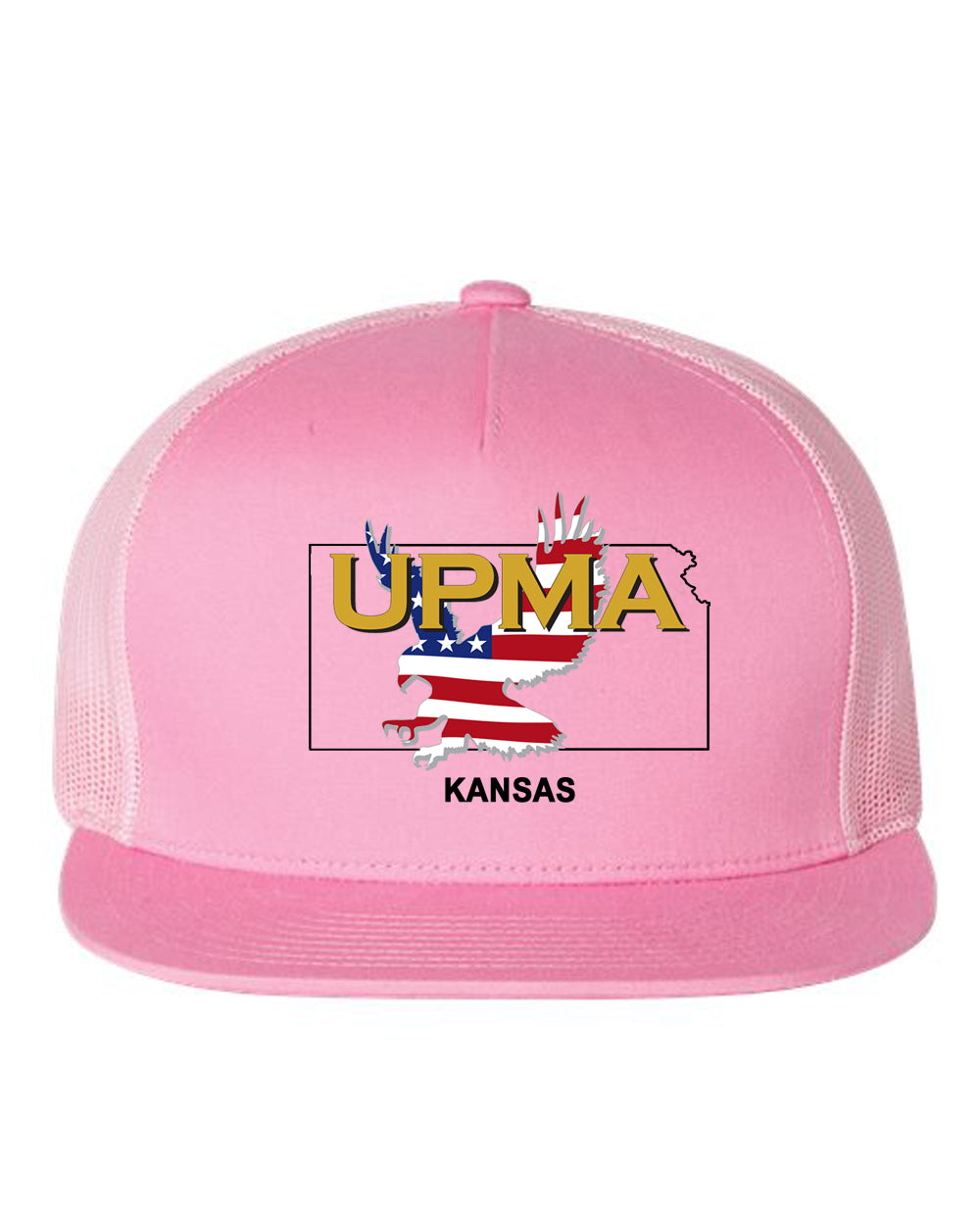 KANSAS Logo  Embroidered Retro Trucker Cap