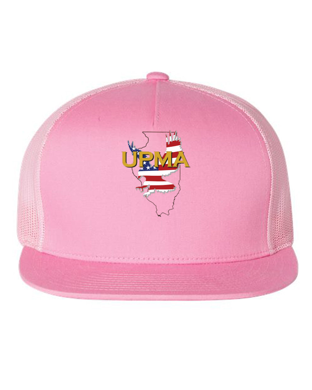 ILLINOIS Logo  Embroidered Retro Trucker Cap