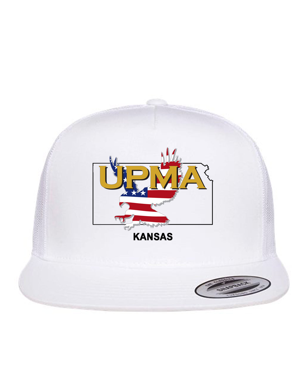 KANSAS Logo  Embroidered Retro Trucker Cap