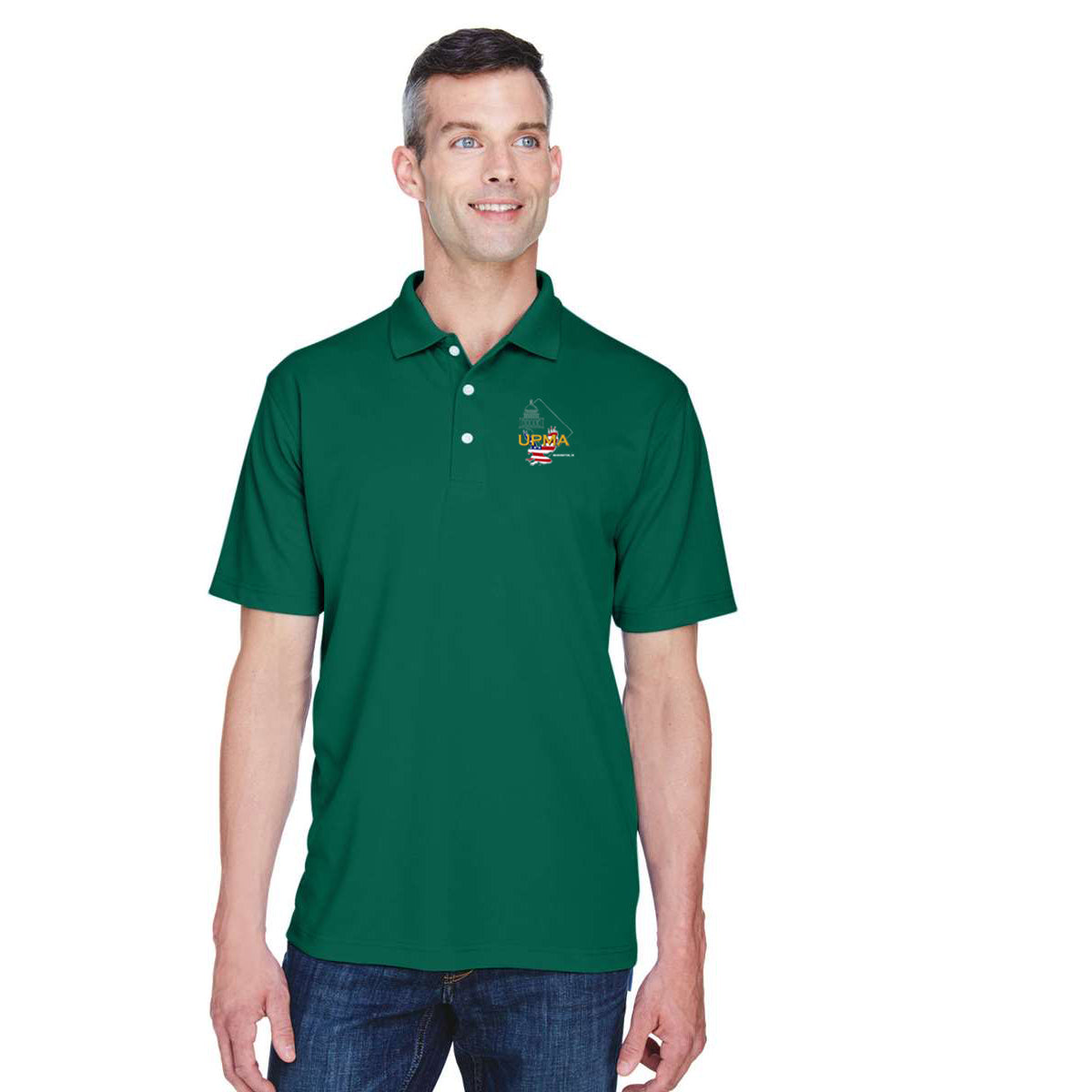 WASHINGTON DC  State Logo unisex Performance Polo Shirt Embroidered