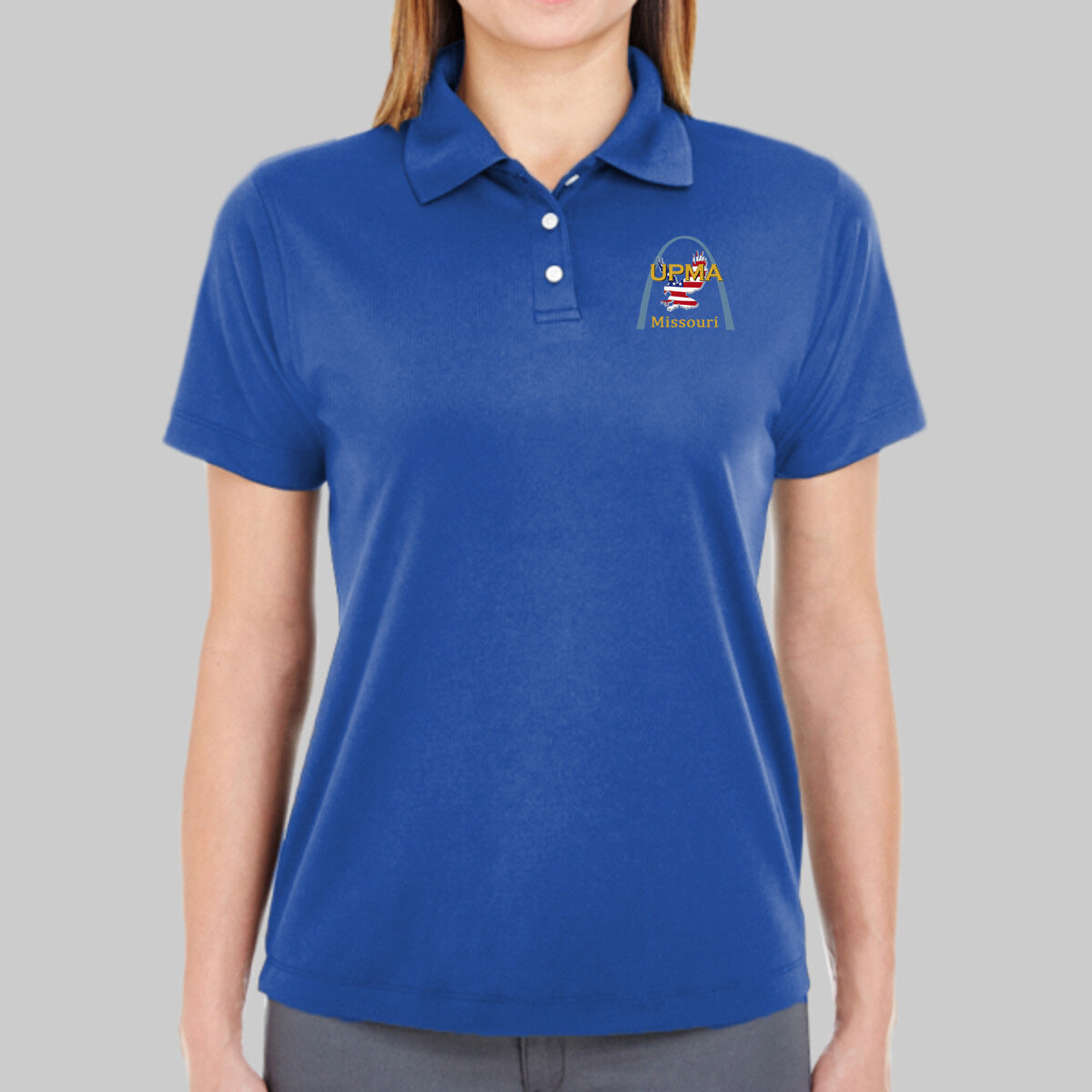 MISSOURI State Logo Women's Performance Polo Embroidered
