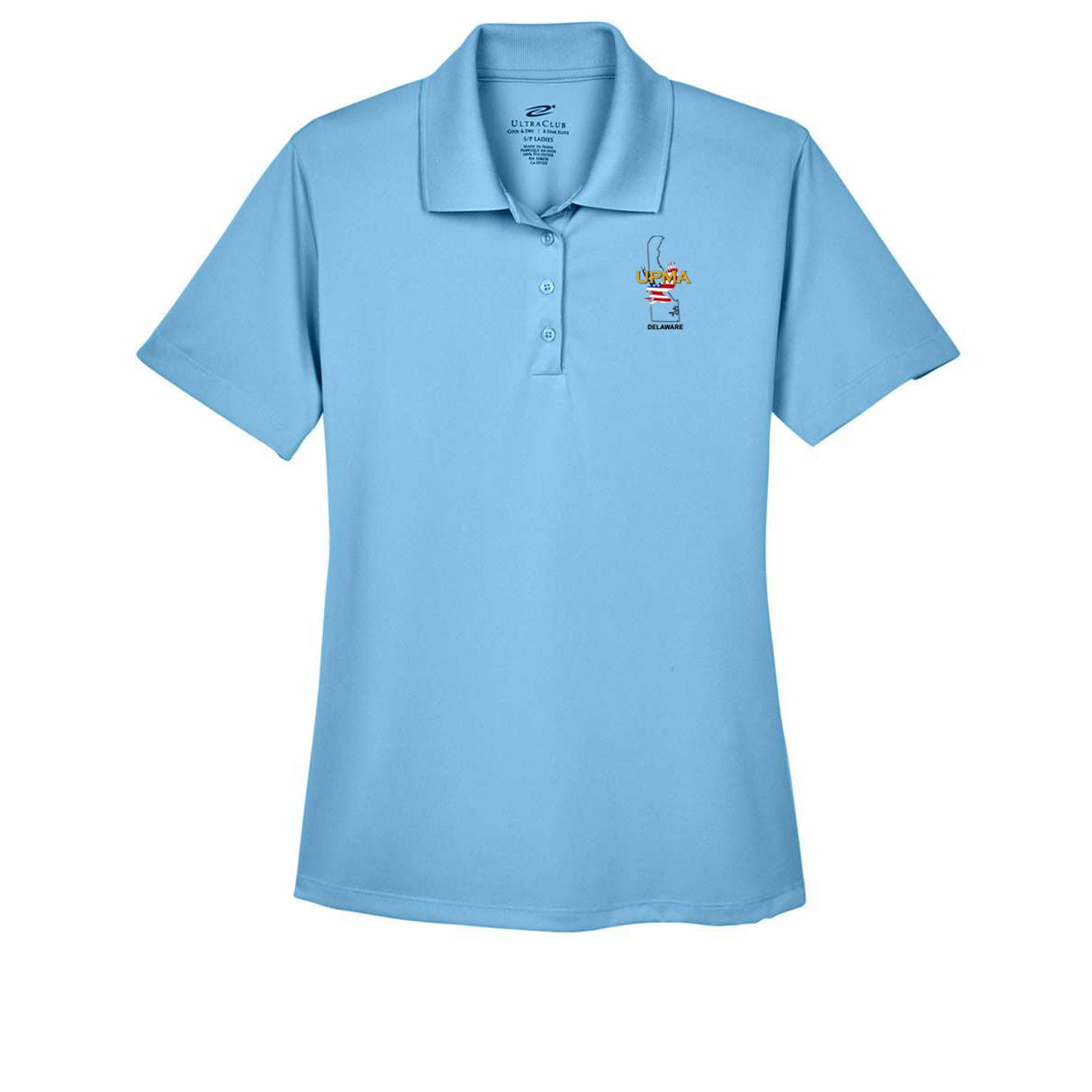 Ladies Performance Polo Embroidered  DELAWARE logo LOTS OF COLORS!