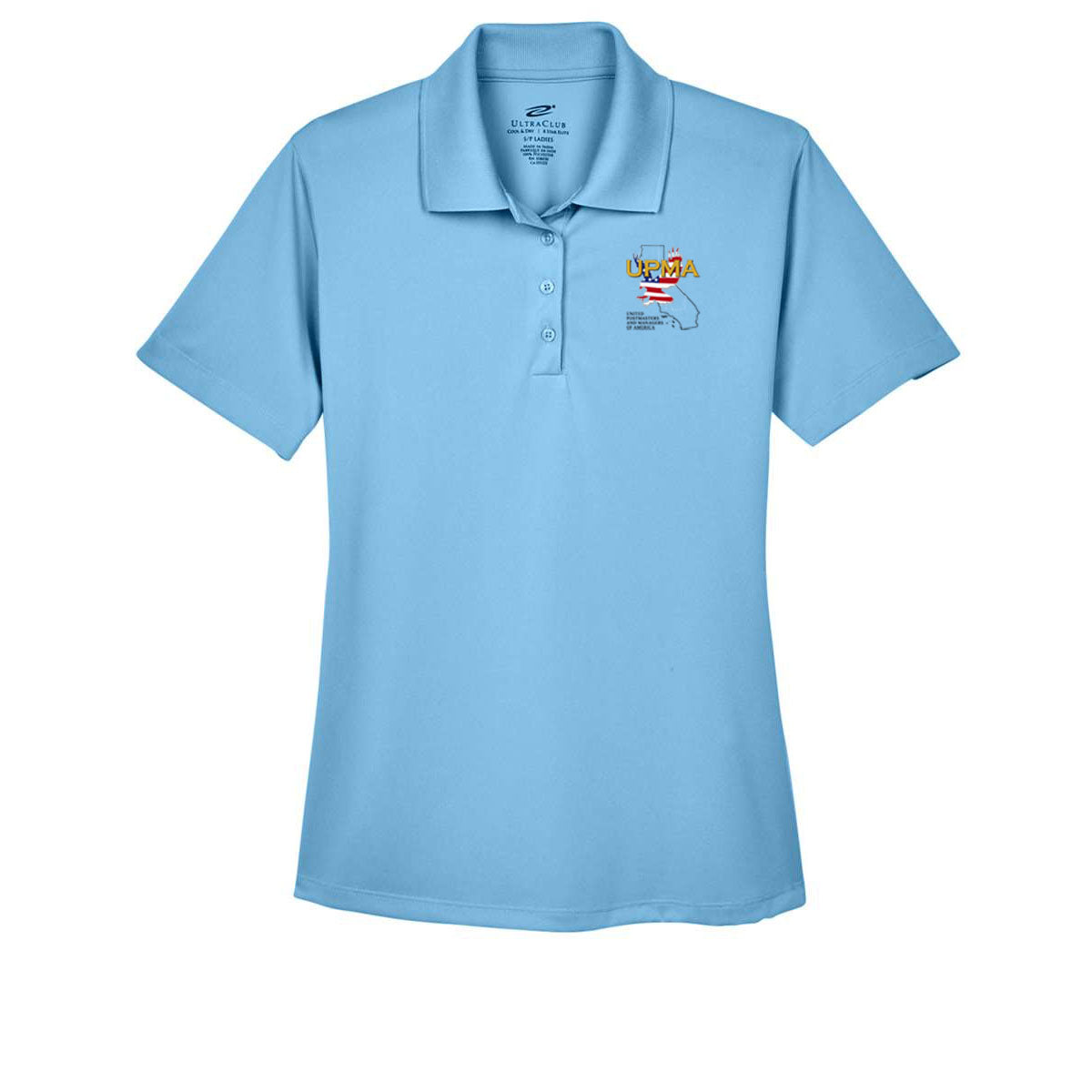 Ladies Performance Polo Embroidered CALIFORNIA logo LOTS OF COLORS!