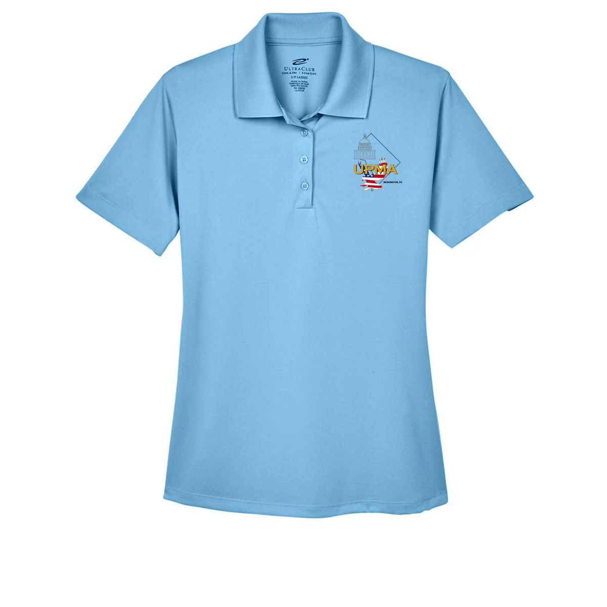 Ladies Performance Polo Embroidered DISTRICT OF COLUMBIA logo LOTS OF COLORS!