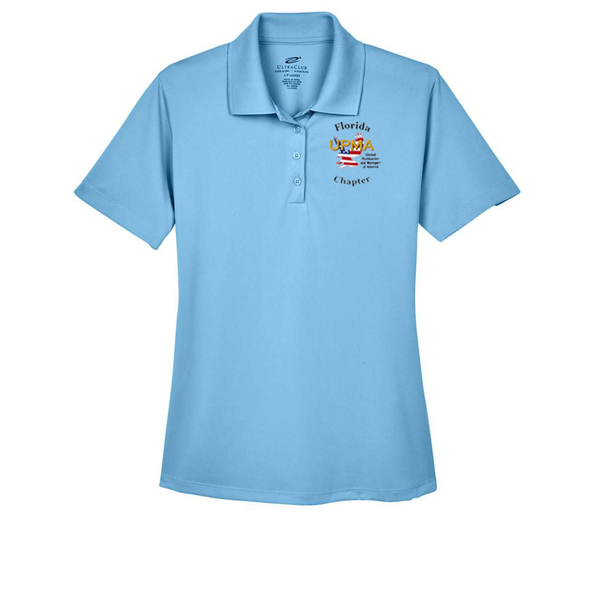 Ladies Performance Polo Embroidered  FLORIDA logo LOTS OF COLORS!