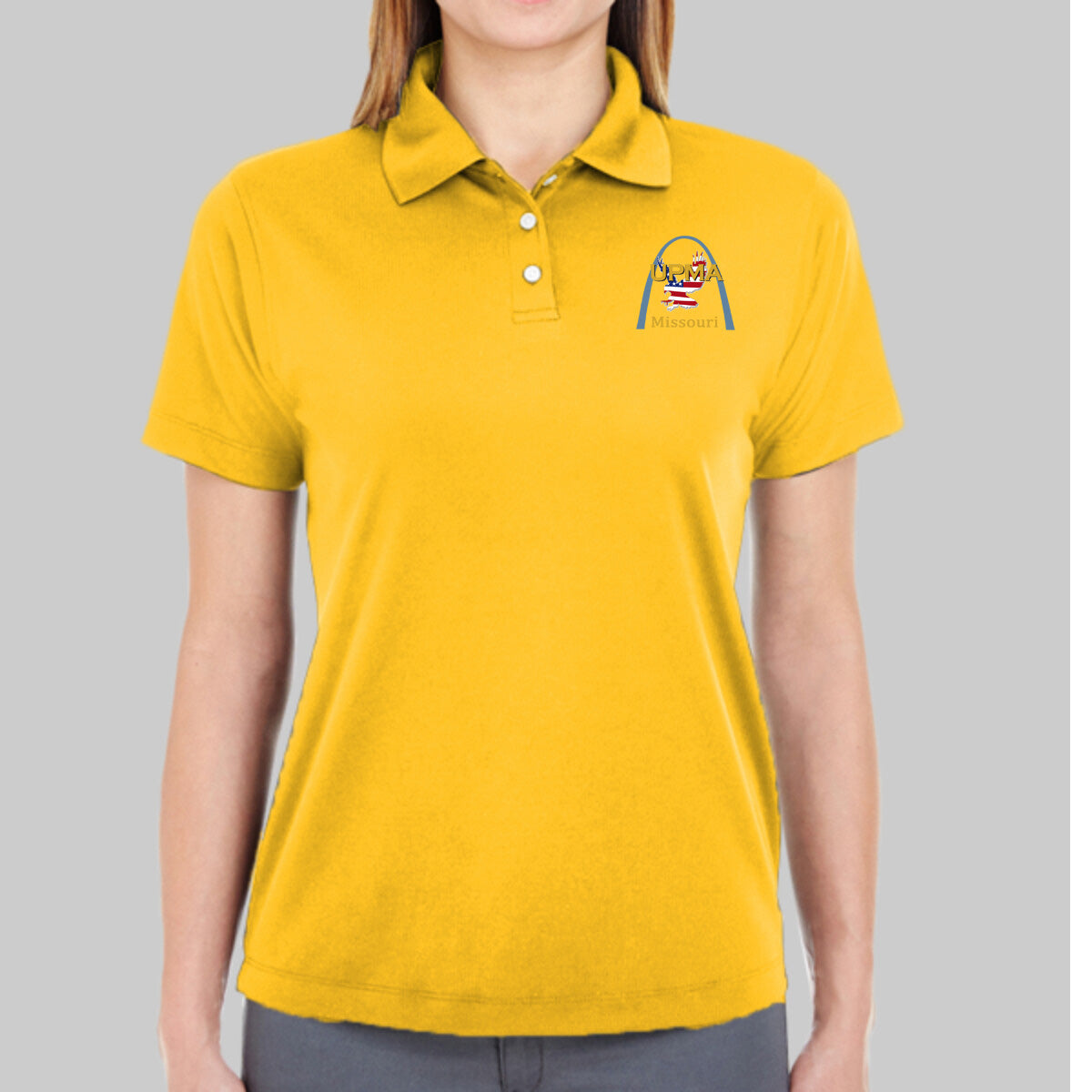 MISSOURI State Logo Women's Performance Polo Embroidered
