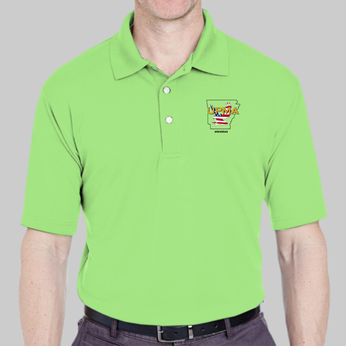 ARKANSAS State Logo unisex Performance Polo Shirt Embroidered