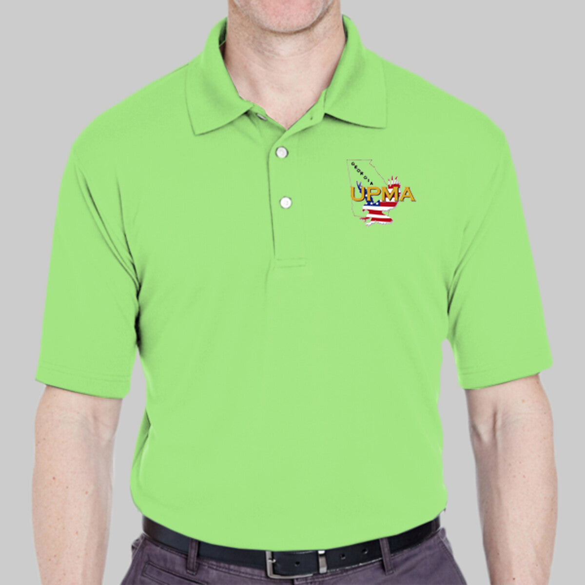 GEORGIA   State Logo unisex Performance Polo Shirt Embroidered