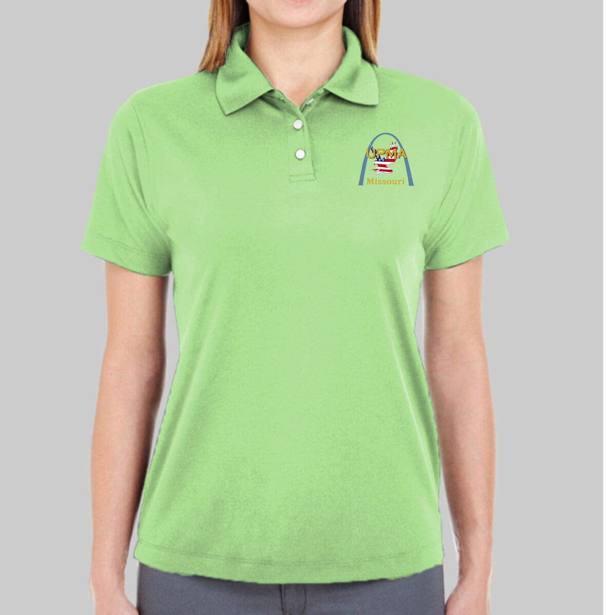 MISSOURI State Logo Women's Performance Polo Embroidered
