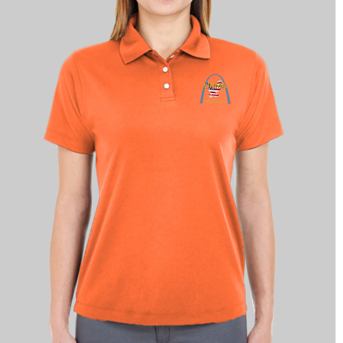 MISSOURI State Logo Women's Performance Polo Embroidered