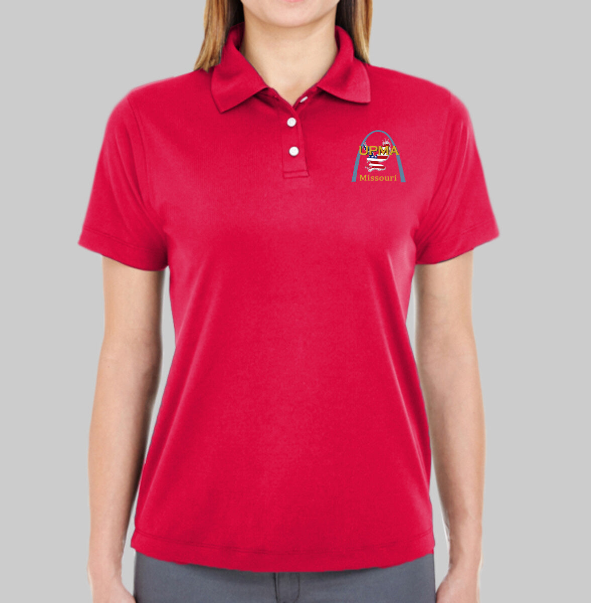 MISSOURI State Logo Women's Performance Polo Embroidered
