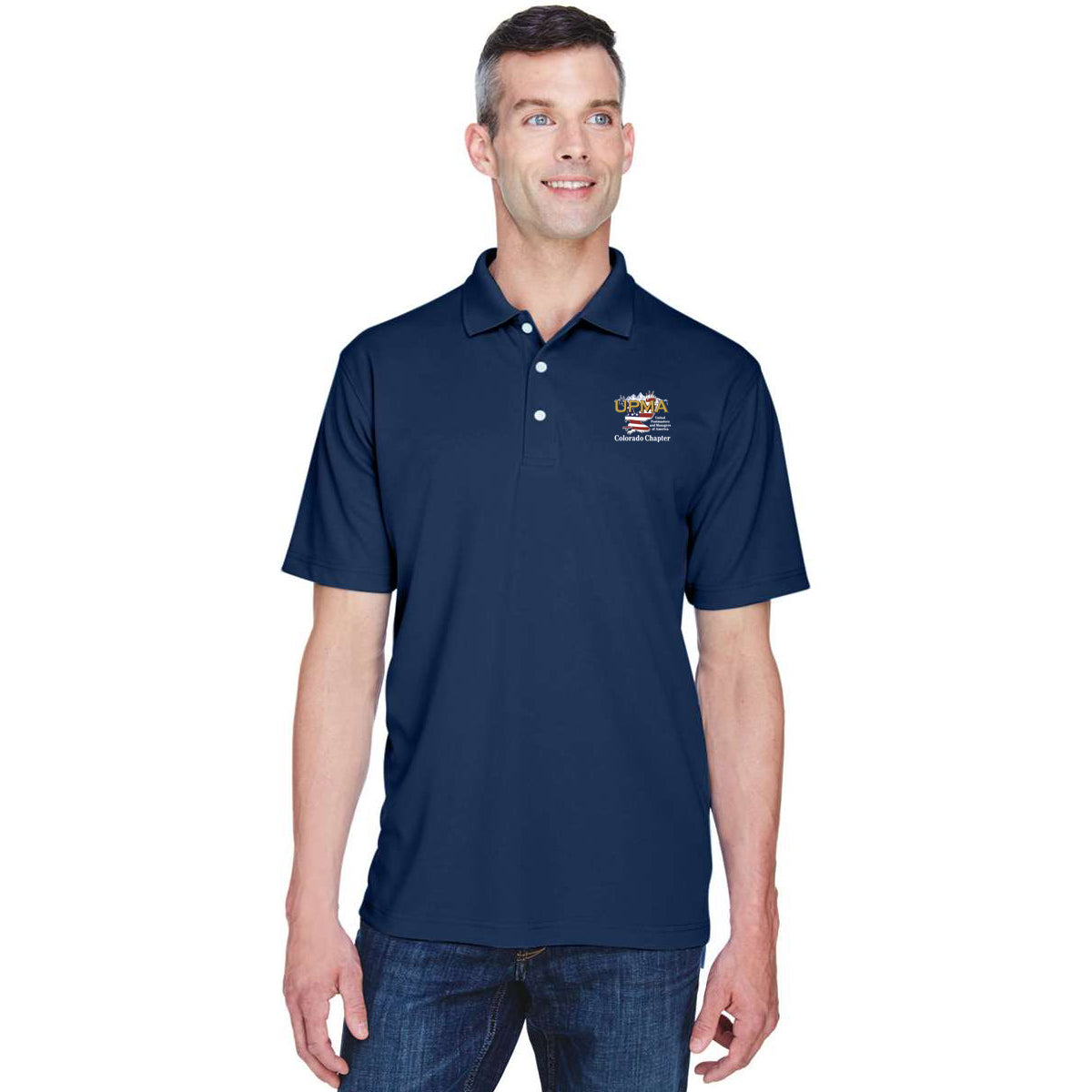 COLORADO  State Logo unisex Performance Polo Shirt Embroidered