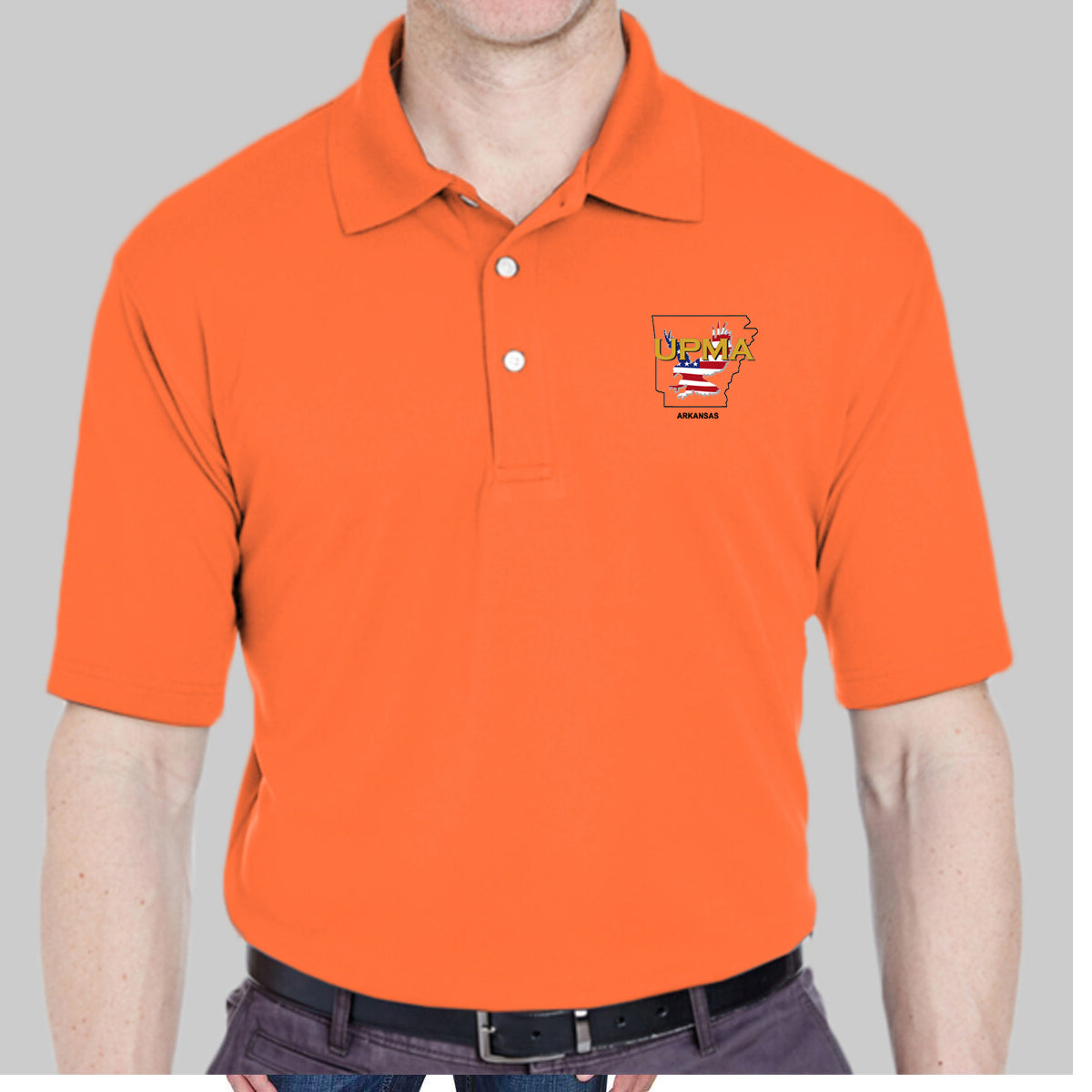 ARKANSAS State Logo unisex Performance Polo Shirt Embroidered