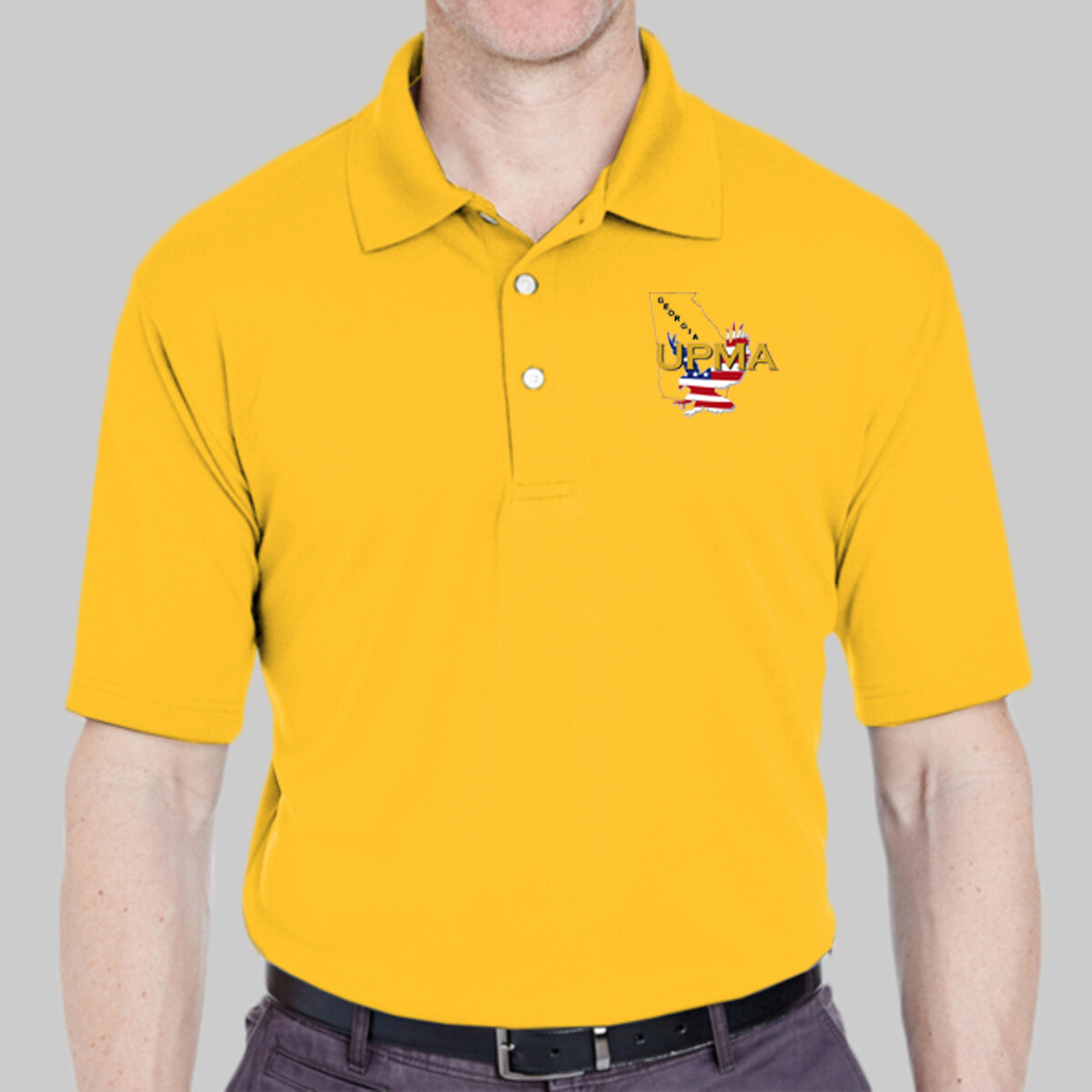 GEORGIA   State Logo unisex Performance Polo Shirt Embroidered