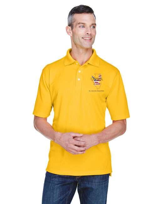 ILLINOIS Logo Unisex Performance Polo Shirt Embroidered